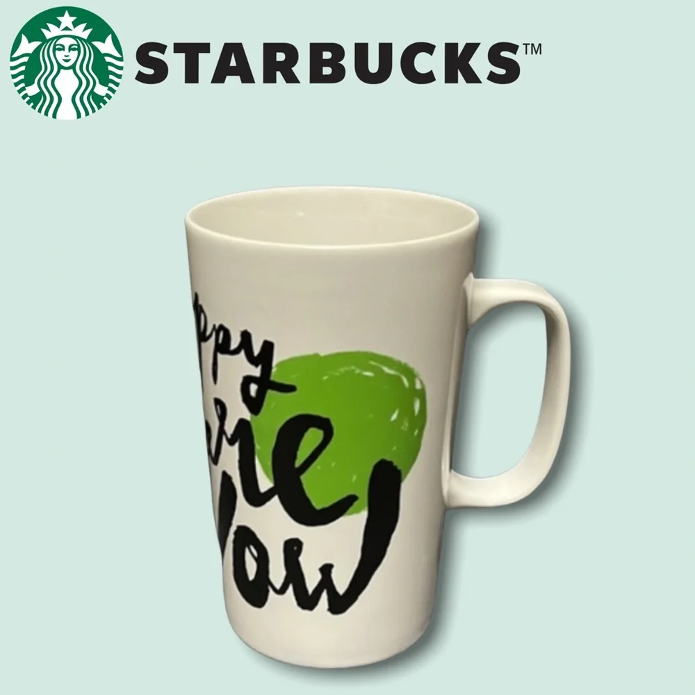 Starbucks Sentiment Happy Here Now 2014 Mug